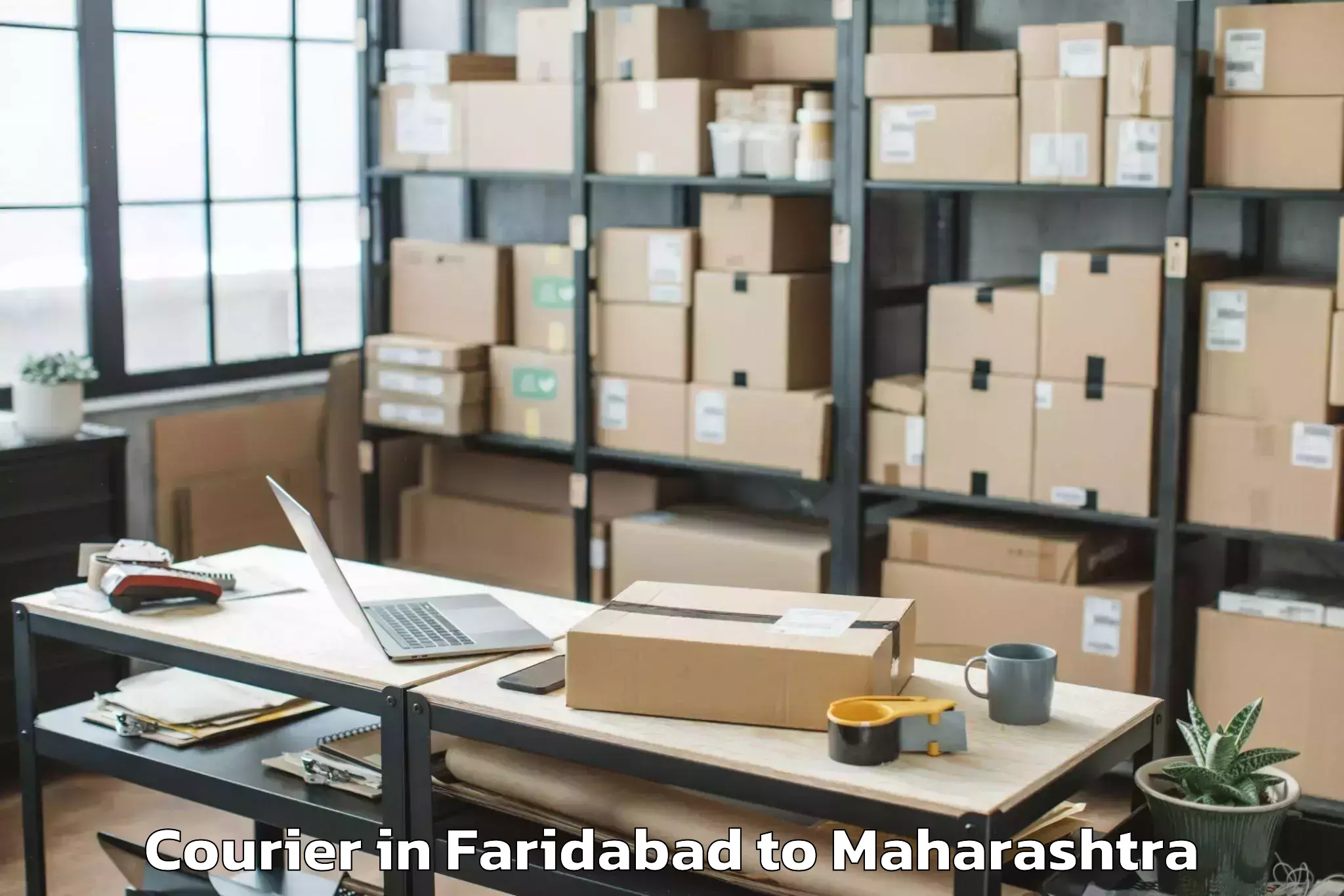 Get Faridabad to Shegaon Courier